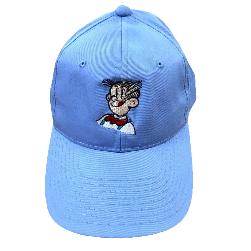 Vintage Dagwood Hat Cap Snapback Blue Comic Book Sandwich Shop Ball Dad Y2K